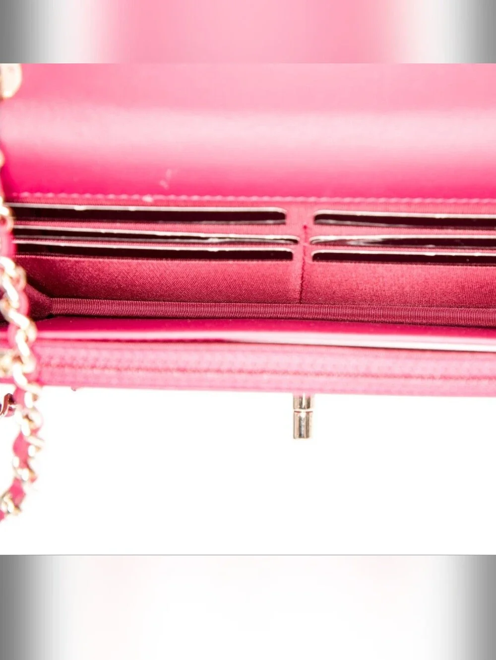 Chanel Bag WOC Red/Burgundy  Lambskin Trendy CC Quilted Logo Gold Hardware RARE